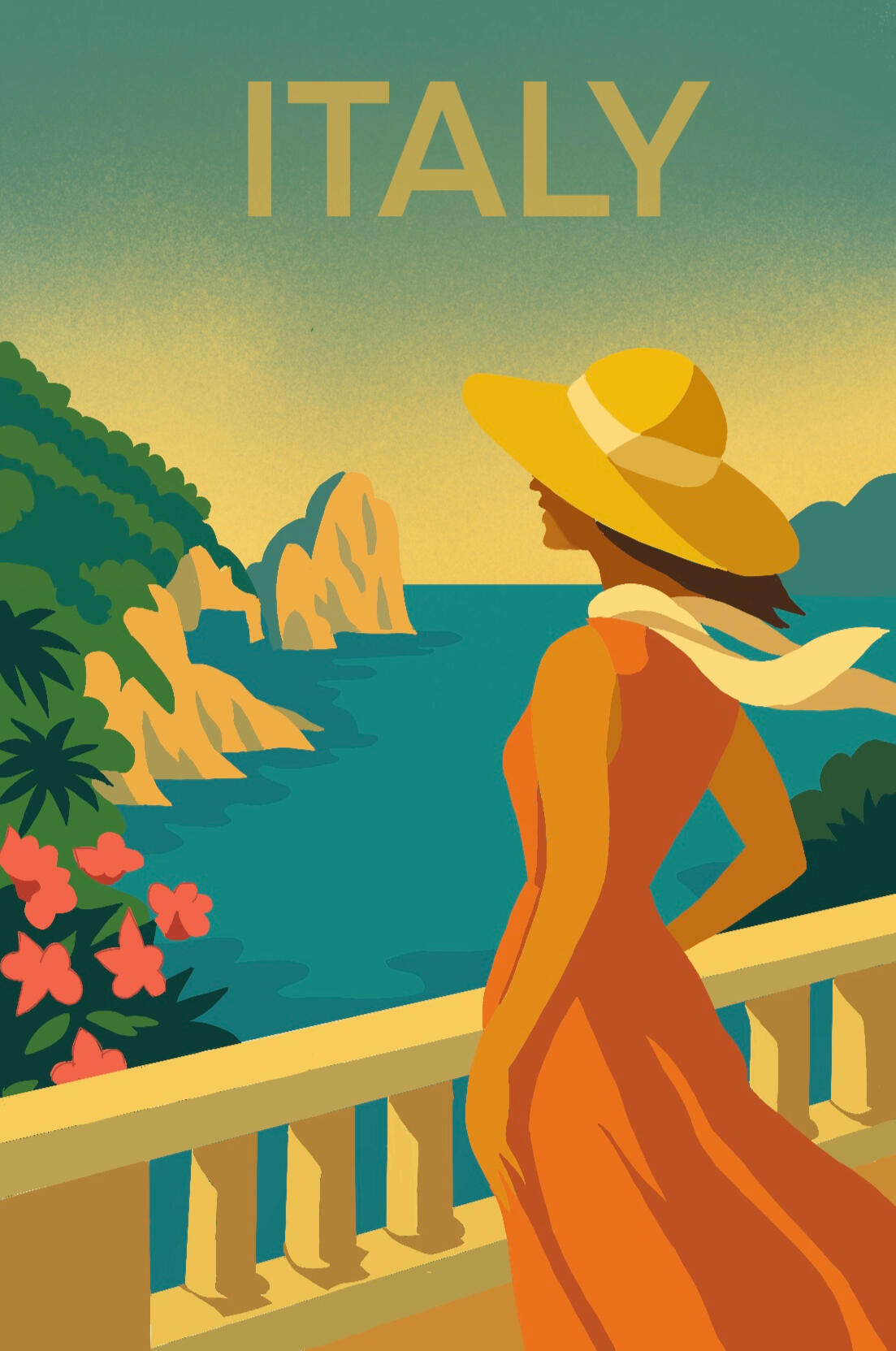 VINTAGE ITALY POSTER